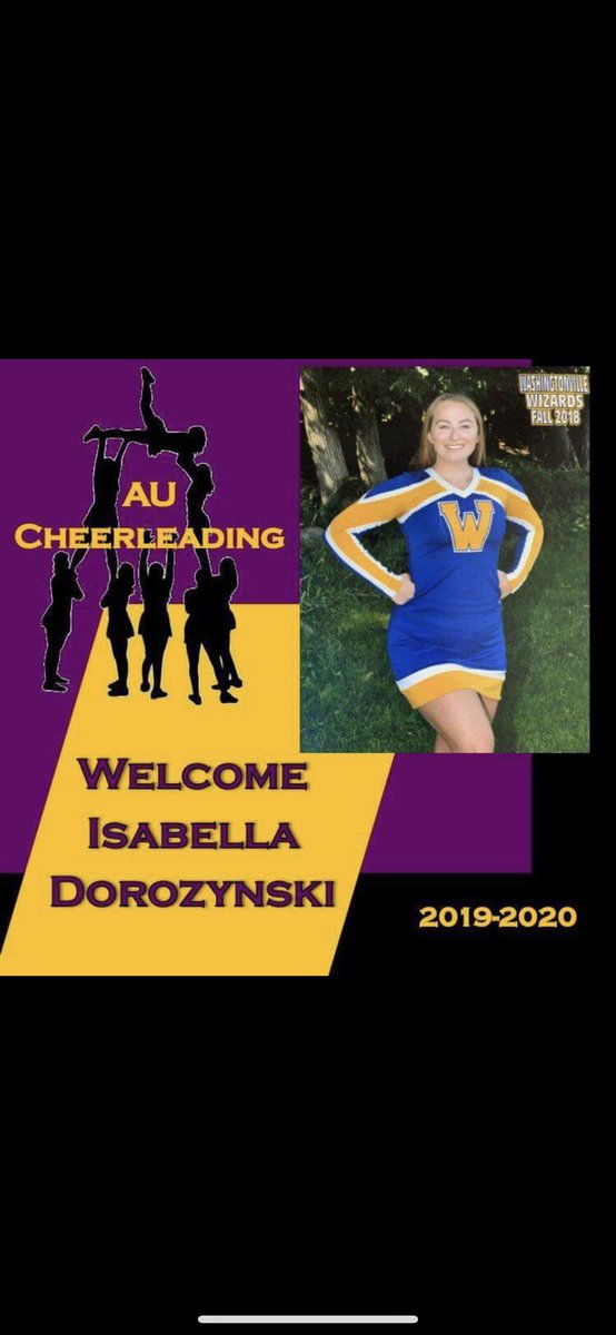 cheer_au's tweet photo. Meet Isabella!  She is from Rock Tavern, NY and has been cheering since 5th grade and is excited to join us this fall!  Isabella  is going to be a fine arts student with a minor in art education. Welcome to our team, Isabella! https://t.co/NDqNVCInkX