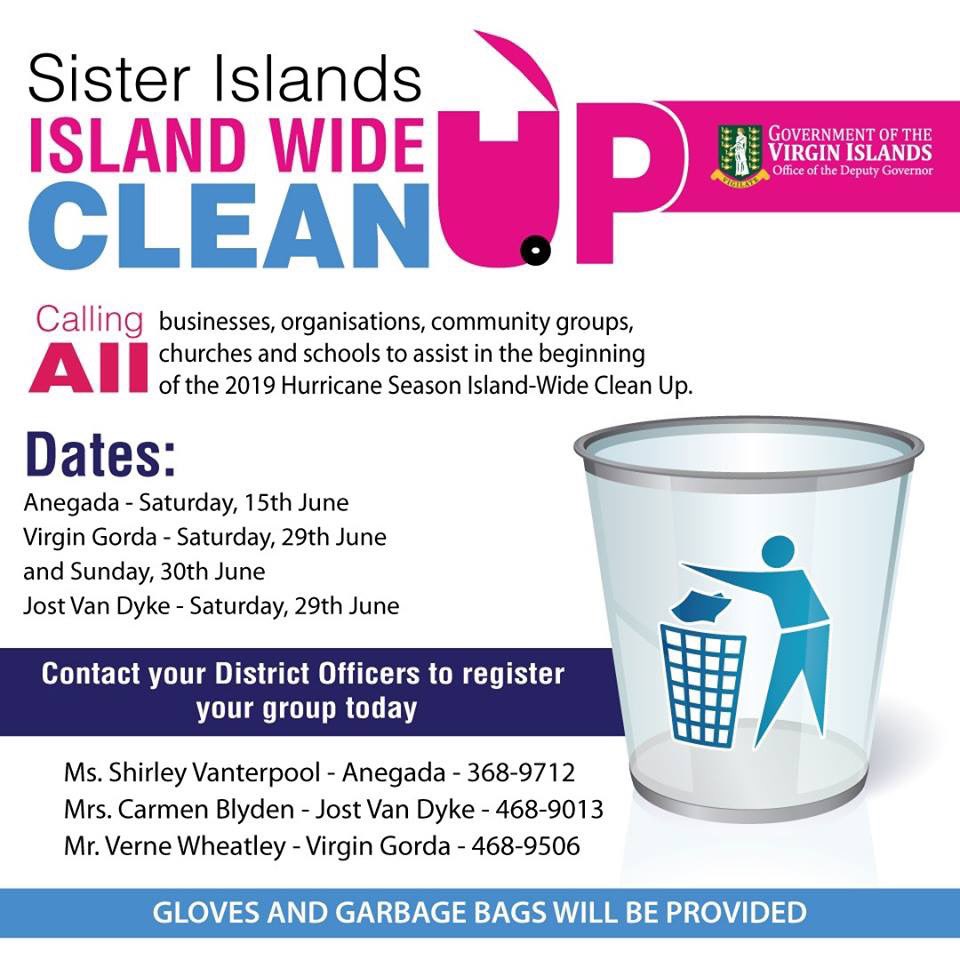 Let’s support this initiative!! 
#Sisterislands
#islandwidecleanup
#anamazingBVI