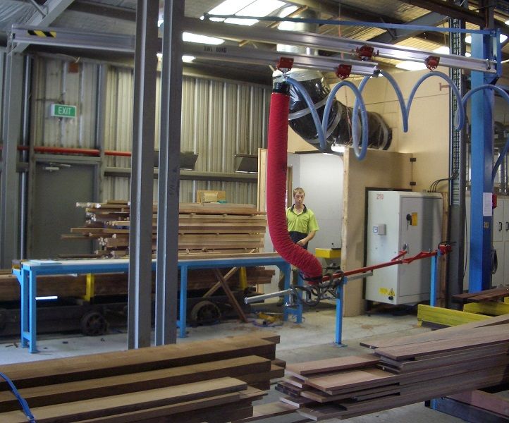BomacAltrac's tweet photo. Lifting and moving 80kg slabs of timber is tricky enough without a building column in the middle of your workspace. Where traditional materials handling solutions failed, an #Altrac cathead jib succeeded!
Cathead Jib - Working around a structural column https://t.co/52uctTwCku https://t.co/ruZvyZV3qh