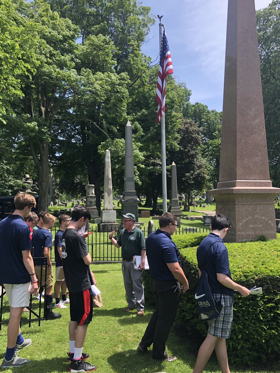 CHSGettysburg's tweet photo. CHS Civil War History Summer Session Class visits Forest Lawn Cemetery in Buffalo https://t.co/AuDb83JTDq