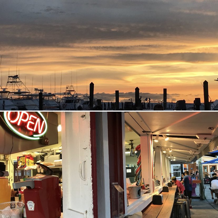 🚩🚩Harbor mornings 😍 🌅See you for breakfast? open at 5am Monday thru Saturday!