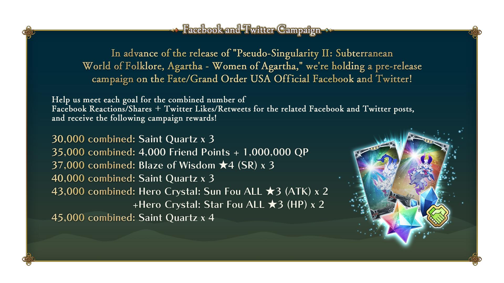 Fate Grand Order Usa Pseudo Singularity Ii Pre Release Campaign The Next Chapter Of Fate Grand Order Epic Of Remnant Pseudo Singularity Ii Subterranean World Of Folklore Agartha Women Of Agartha Is Coming June