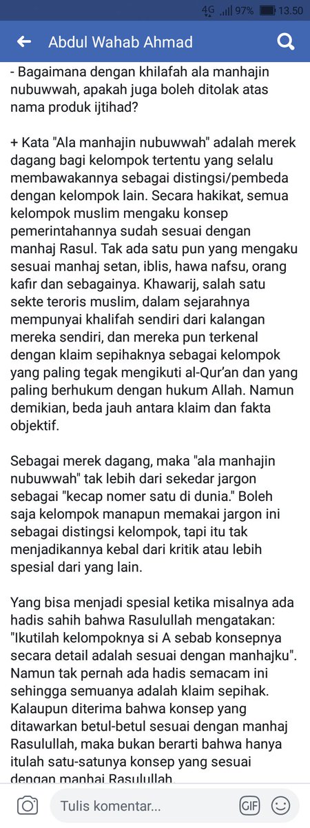 <a href="/tedzinski/">Zinski</a> <a href="/na_dirs/">Nadirsyah Hosen</a> Tulisan salah satu kiai NU.. bagaimana kita memahami khilafah