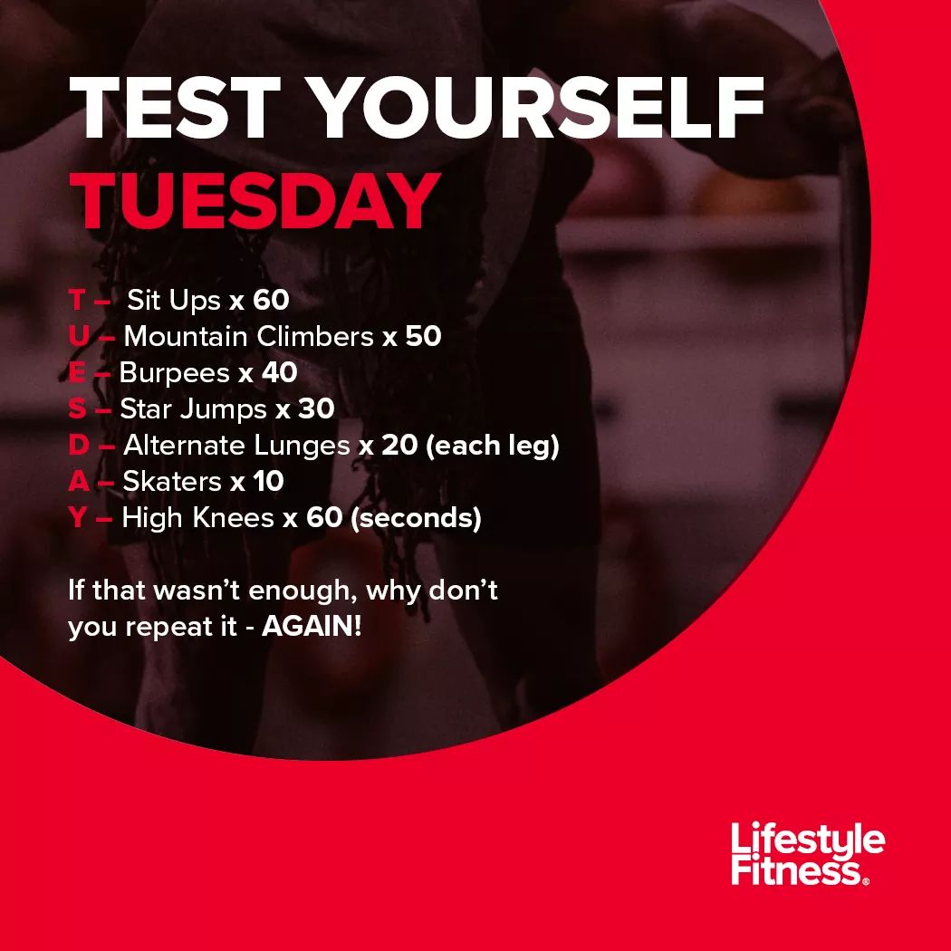 Test Yourself Tuesday is here and so is today's challenge. If you find it to easy why not do a few sets! #Training #Fitness #weights #Weighttraining #Weightloss #FitnessJourney