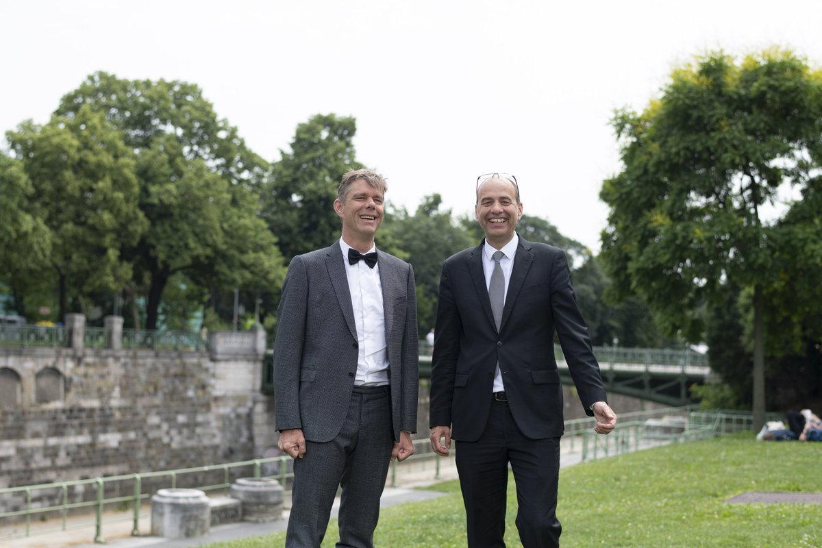 univienna's tweet photo. Wir freuen uns riesig für Mikrobiologen Michael Wagner &amp; Osteuropa-Historiker Philipp Ther von der #univie: Sie sind Träger des #Wittgensteinpreis 2019 - dem höchstdotierten Wissenschaftsförderpreis in Österreich! 🎉 @FWF_at https://t.co/HnfxHJvN2v