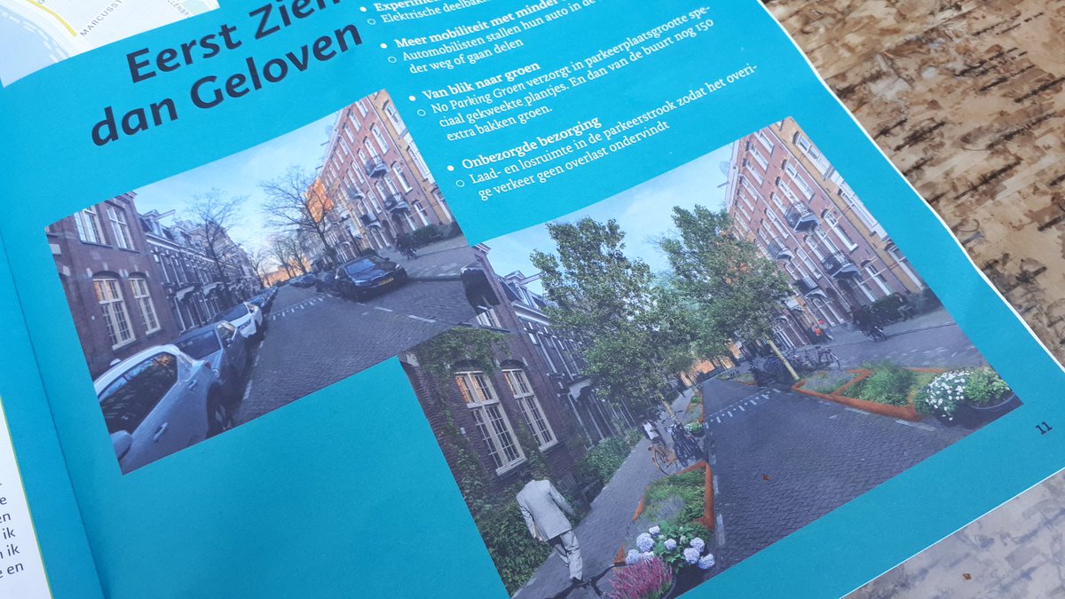 hugovdsteen's tweet photo. #Weesperzijde en G.van #Aemstelstr voor en na de #metamorfose  Stoepen zijn weer om te #lopen. #Groenestraat om te leven, tegen #hittestress. Alles bedacht en uitgevoerd door bewoners zelf. Voor een maand of voor altijd? @verkeer020 @AmsterdamNL https://t.co/Z5EiUsUWFY