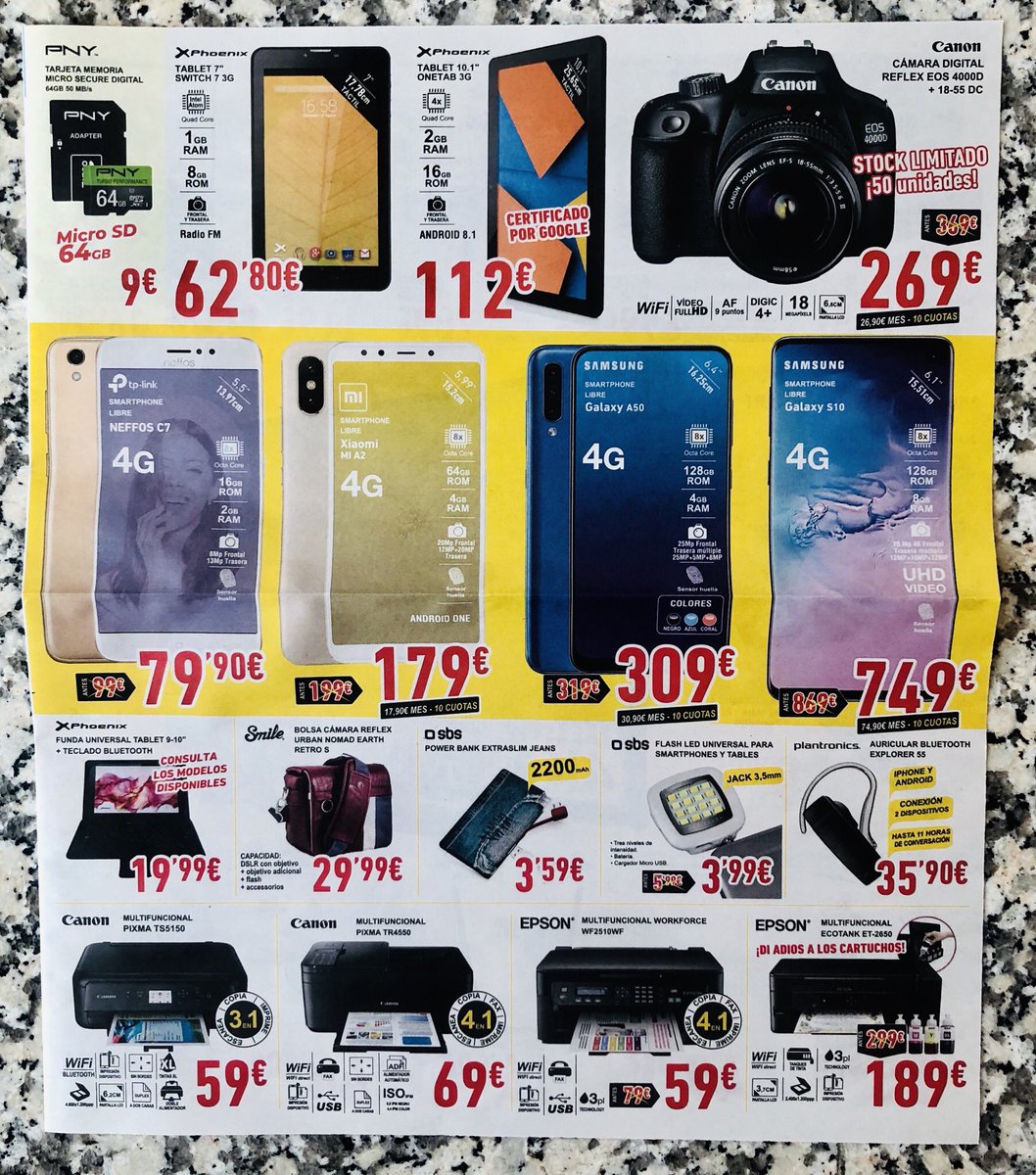 nLineaConTeruel's tweet image. Ofertas en DYNOS TERUEL hasta el día 5 de julio. #dynos #informática #televisiones #móviles #impresoras #portátiles.