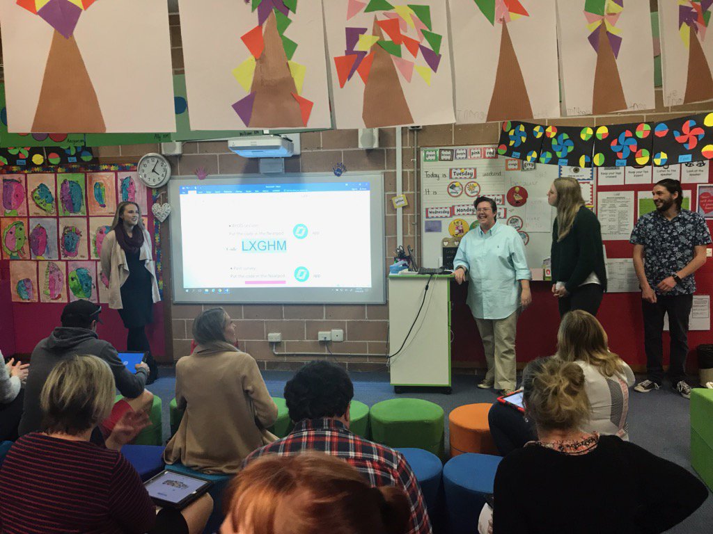 Another engaging presentation at Bangor Public School. The Early Stage 1 Team presenting a BYOD and technology information session to the parents of Kindergarten. <a href="/craigsnudden/">craig snudden</a> <a href="/nearpod/">Nearpod</a> <a href="/BangorPS/">bangor_ps</a>