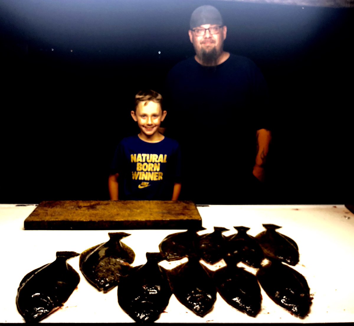 PAnthonyCorder's tweet photo. Father and Son trip tonight they Killed it 

#captaincorder 
#rippnandstickn
#flounder #fishstix #floundergigging #galveston #fishing #simmsfishing #lews #lewsfishing #finsfishing #yeti #powerpole #fishstixrods #jerrysleds #overboardcustomboats #seewhatsoutthere #hooksouth https://t.co/l4mkhISvT8