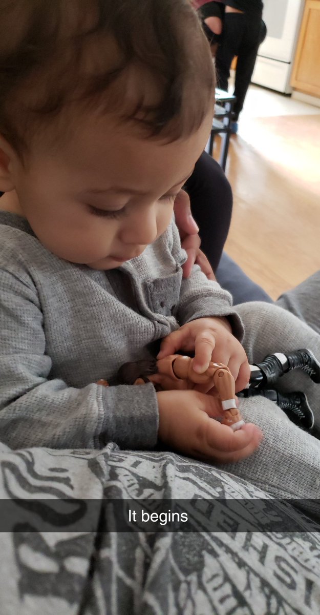 Hank503's tweet photo. Start em young ... #figlife @FullyPoseable #figdad https://t.co/zX1XdTV7ZH
