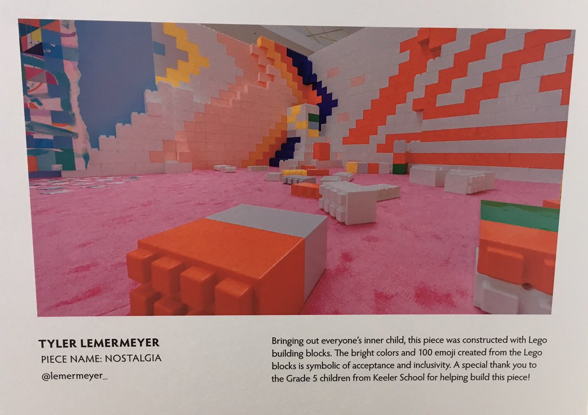 ndbane's tweet photo. “Bringing out everyone’s inner child, this piece was constructed using Lego bricks. The bright colors and 100 emoji created using LEGO bricks is symbolic for acceptance and inclusivity.”
#WeAreCBE
@lemermeyer_
#chromayyc
@southcentremall
#Keeler
#CBEarea3 https://t.co/GsnNtbRv5t