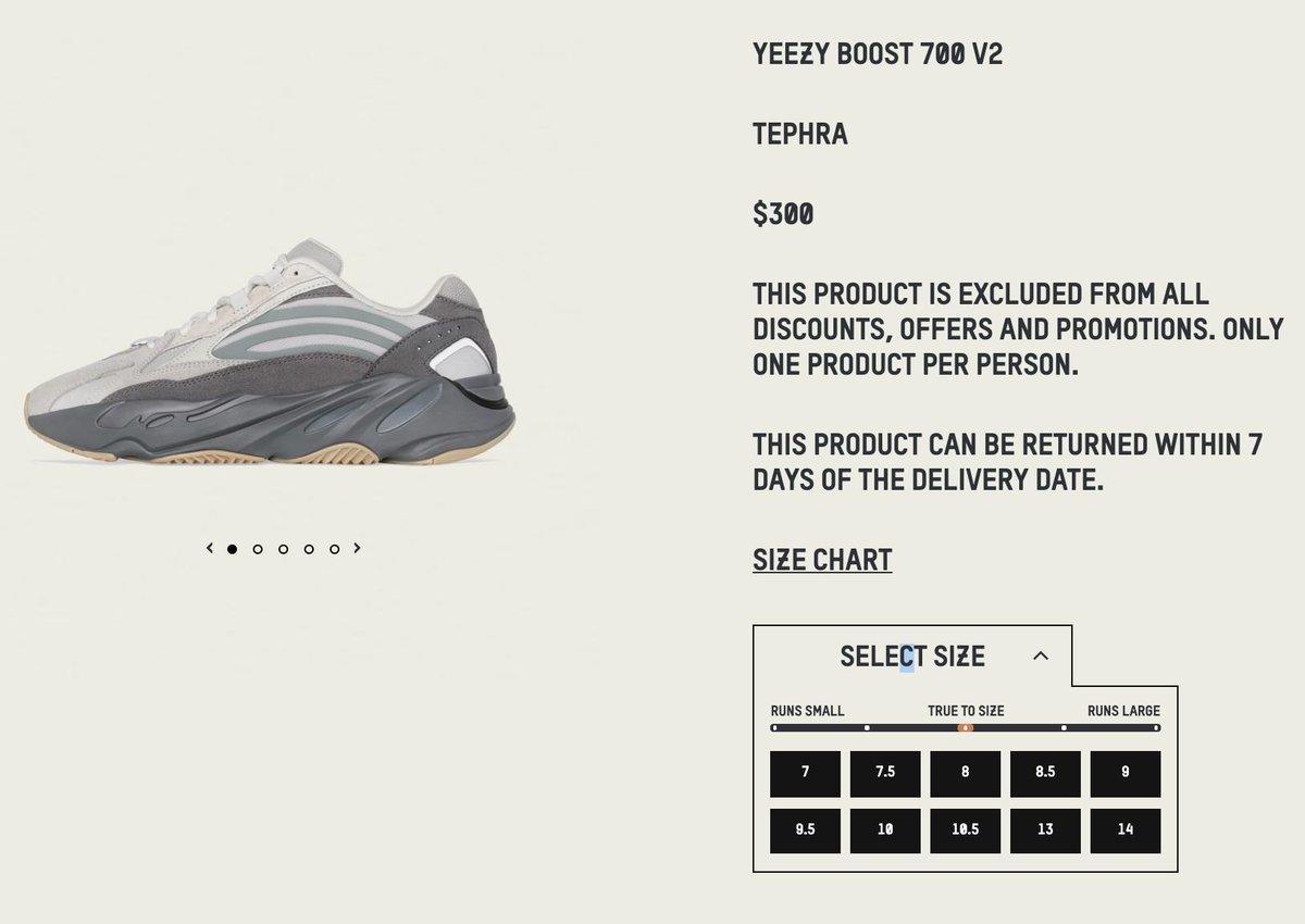 what yeezy size sells the most