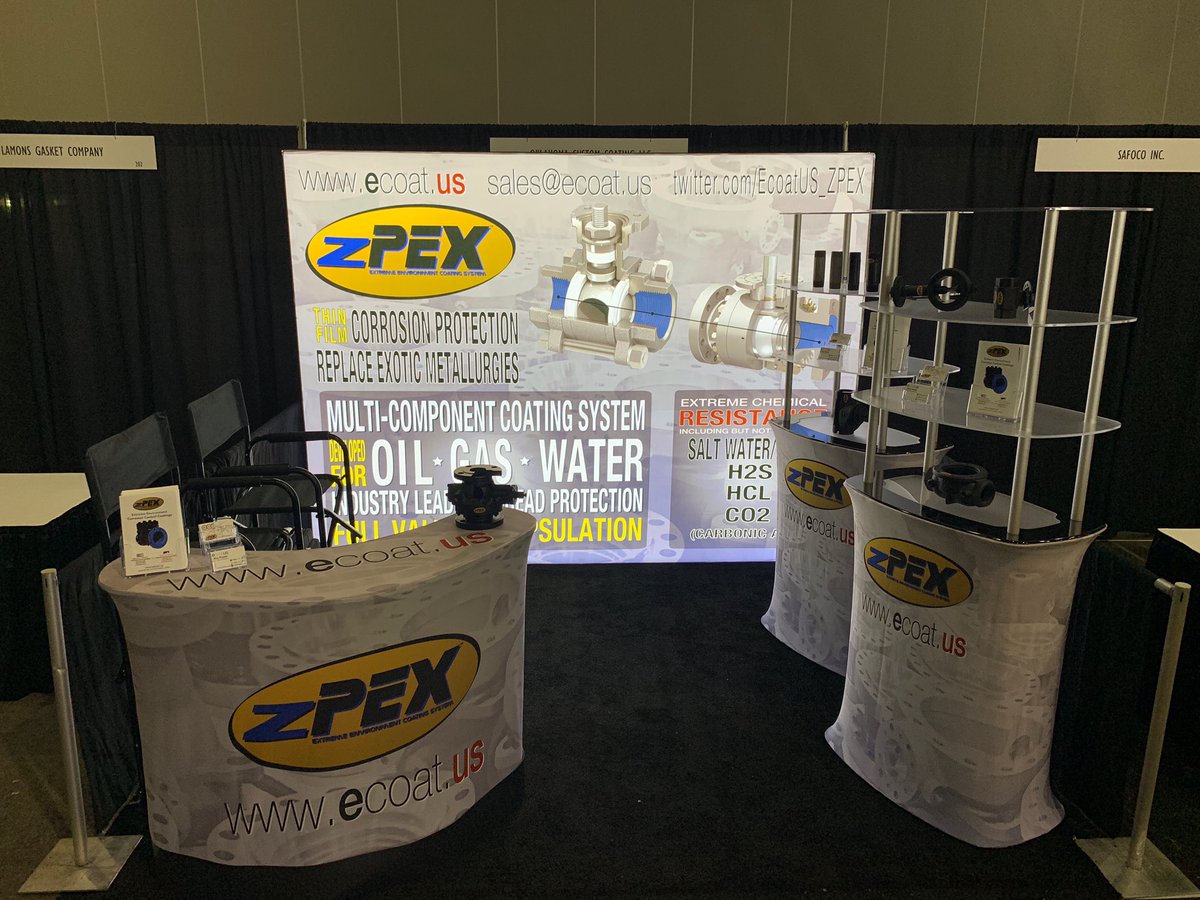 Booth #204 this week folks. Stop by and see us...ask some questions, look at some samples, and talk about coating a sample valve for a field trial. #VWAM2019 #VWAM