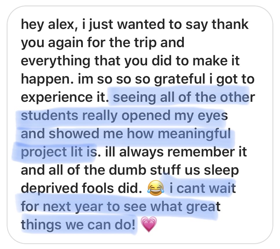 alexxmharper's tweet image. Just another example of how @ProjectLITComm is impacting the lives of Ss involved. 

Watching our Ss break out of their shells &amp;amp; exude a confidence that was nonexistent when we arrived in Nashville on Thursday speaks volumes. 

#ProjectLITSummit19 is a weekend I’ll never forget.