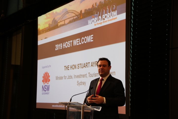 NSWBusiness's tweet photo. The #NSW Government is not only providing an environment that welcomes #investment, we’re driving major projects that are delivering outstanding investment prospects.: https://t.co/yoabHb04Uz #aerotropolis #techprecinct #WesternSydney @ConwayGlobal #WorldForum19 @stuartayresmp https://t.co/PxLXsubbQ6