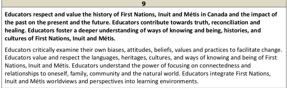 AnikaMBrandt's tweet photo. There are now 9 Professional Standards for #BCeducators. Read more:
https://t.co/4PpXiKvVuZ
#bced #bcedchat #TRC #Indigenous #reconcilation #UNDRIP #waysofknowing 
h/t @TriciaStobbe @RosePillay1 https://t.co/GyS7UCDJey