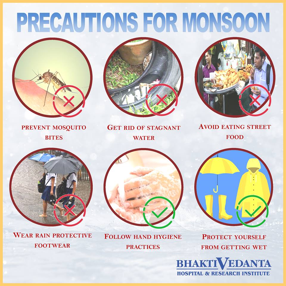 #TuesdayTips #Monsoon brings with it soothing raindrops, opportunity to relish hot tea with steaming samosa and the risk of acquiring #InfectiousDiseases like #Malaria, #Dengue, #Chikungunya, #Cholera, #Typhoid, #Leptospirosis & #Jaundice due to lack of basic #HygienePractices.