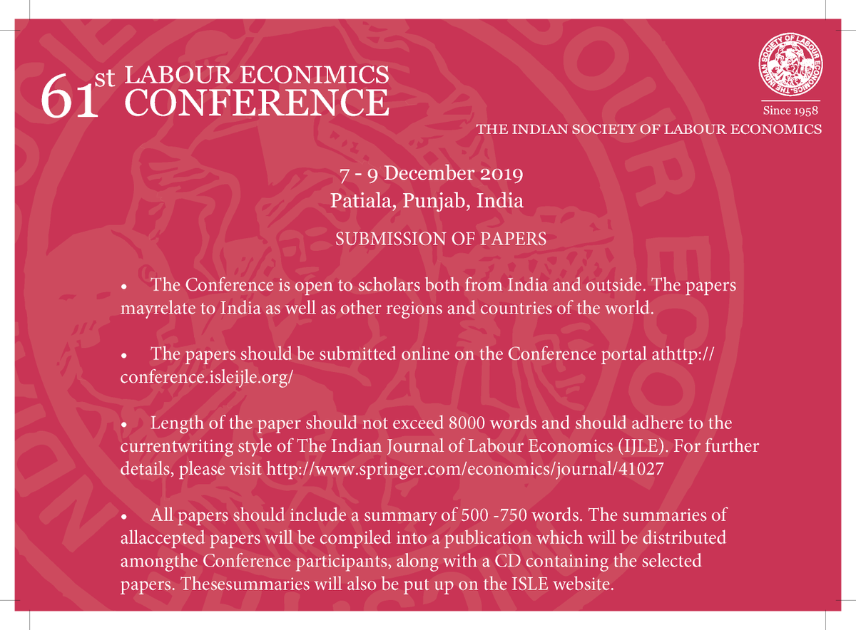 IsleTweets's tweet photo. #ISLE61 #AnnualConference
Details pertaining to paper submission can be found in the conference brochure  https://t.co/2dHb1K55b4

The #PaperSubmission form can be accessed
https://t.co/3w2KALvRVR

To know more about #ISLE and the current conference https://t.co/mRAAlDGaOO https://t.co/w3OwiOlRiM