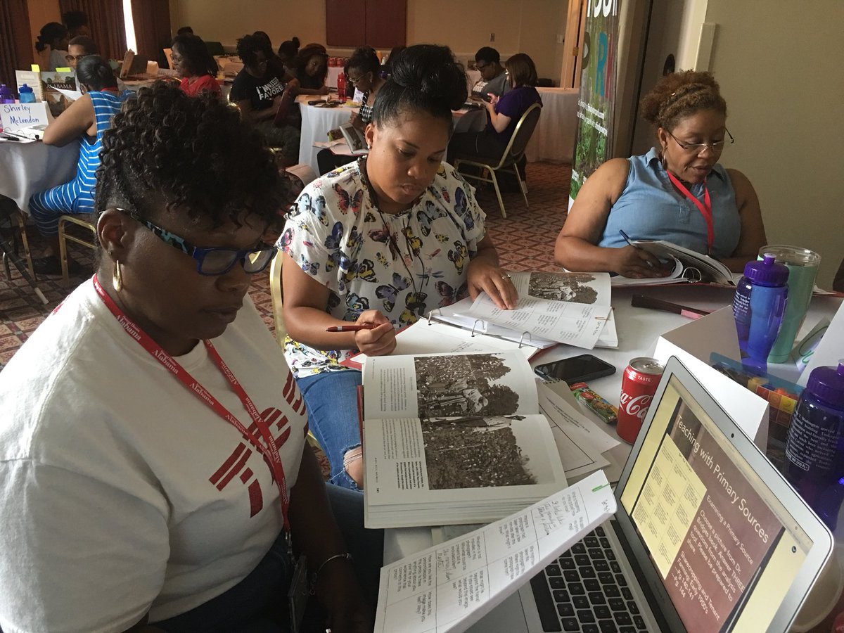 kgskittycat's tweet photo. Day 1 of the #AL200Tuskegee History Institute was fun! The teachers are awesome! #al200 @ALHistoryEdu @LeeCoSchools @PCBOE @alabamabicent @LoachapokaAD @mcboe1902 https://t.co/R7WmgmaY1x