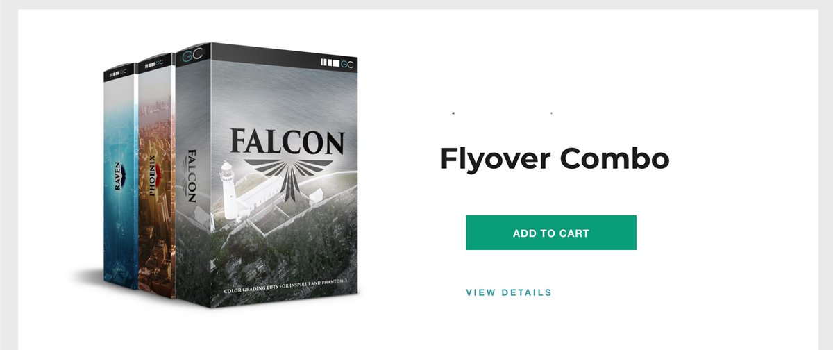 GC_Color's tweet image. Check out our Flyover combo pack! This combo includes our Falcon, Phoenix, and Raven LUT packs! That's 46 unique filmic looks to stylize your drone footage! Visit our store here! groundcontrolcolor.com/products/flyov…