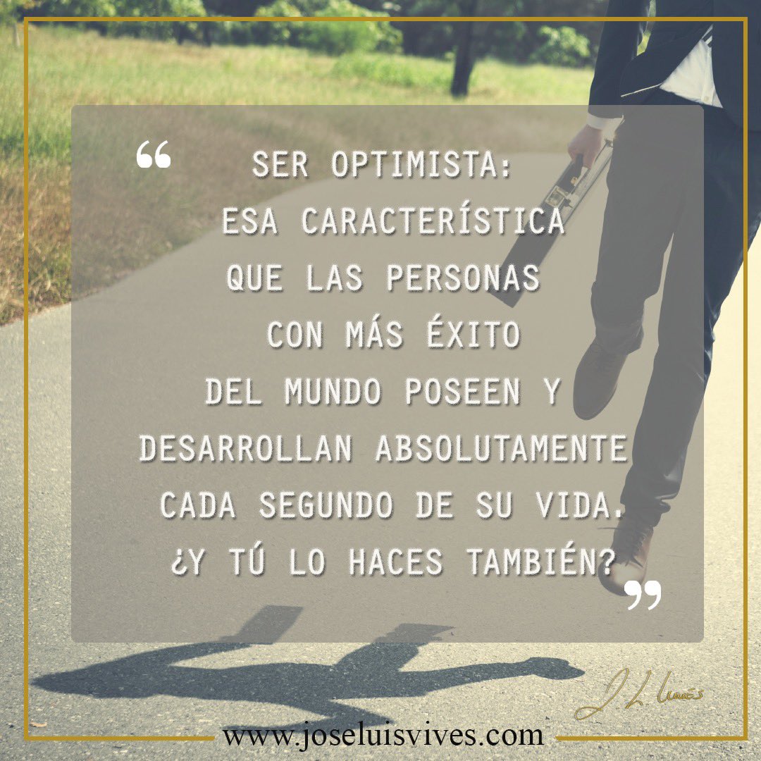 jlvcoach's tweet photo. Confía, confía en ti primero antes que en nada más, y de forma inevitable: serás una persona optimista.
¿Quieres ser una persona #optimista?

Feliz día de Máximo rendimiento y optimismo generalizado!!!
¿Te apuntas?

#mentalcoach #mentalpower #inspiration #lifestyle https://t.co/mQRhi3krPk