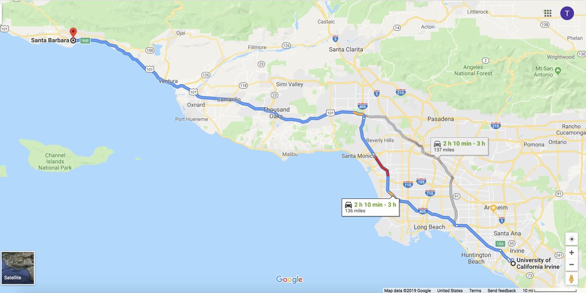 nagataka's tweet photo. Road Trip to Seattle, Day1: from Irvine to Santa Barbara https://t.co/wRbIDeauVi