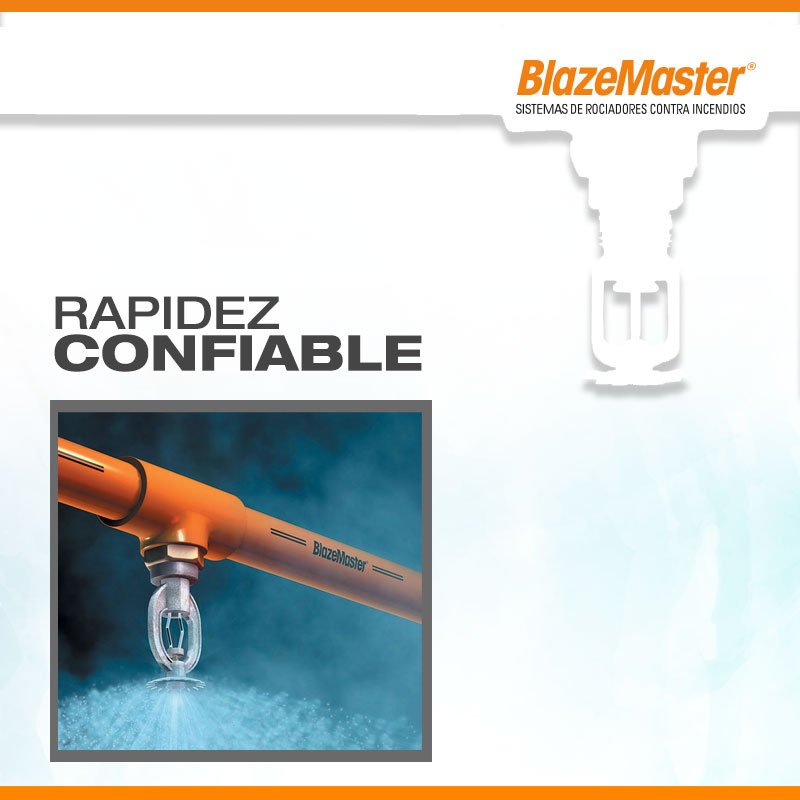 blazemaster_mx's tweet photo. Los sistemas de protección contra incendios BlazeMaster® evitan que se propague el incendio permitiendo que las personas puedan escapar y minimizar el daño a la propiedad. #CPVC #BlazeMaster #rociadores #contraincendios #seguridad https://t.co/0Zv7orCxxK https://t.co/JA3LFFVumN