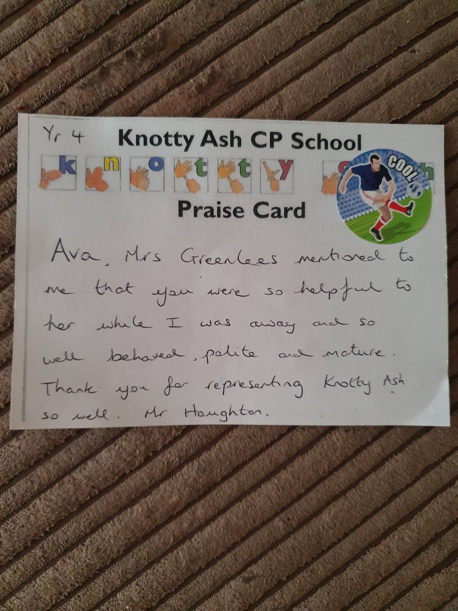 It's always good to know that avas doing well school in her school subjects but getting comments like this from her teachers @AshKnotty are what make me so proud of her 😍 #knottyash