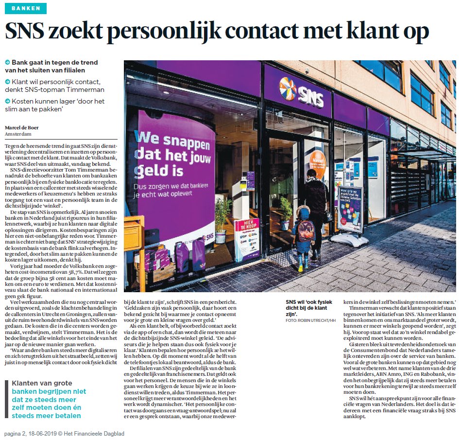 alwinvanerp's tweet photo. Wij decentraliseren! Mooie beweging in het contact met onze klanten. Waar het kan doen we het persoonlijk en lokaal in de SNS winkel. @SNSBankOss @SNSBank #klantbelang #financiëlerust #ontzorgen https://t.co/Vh1PSwmGs0
