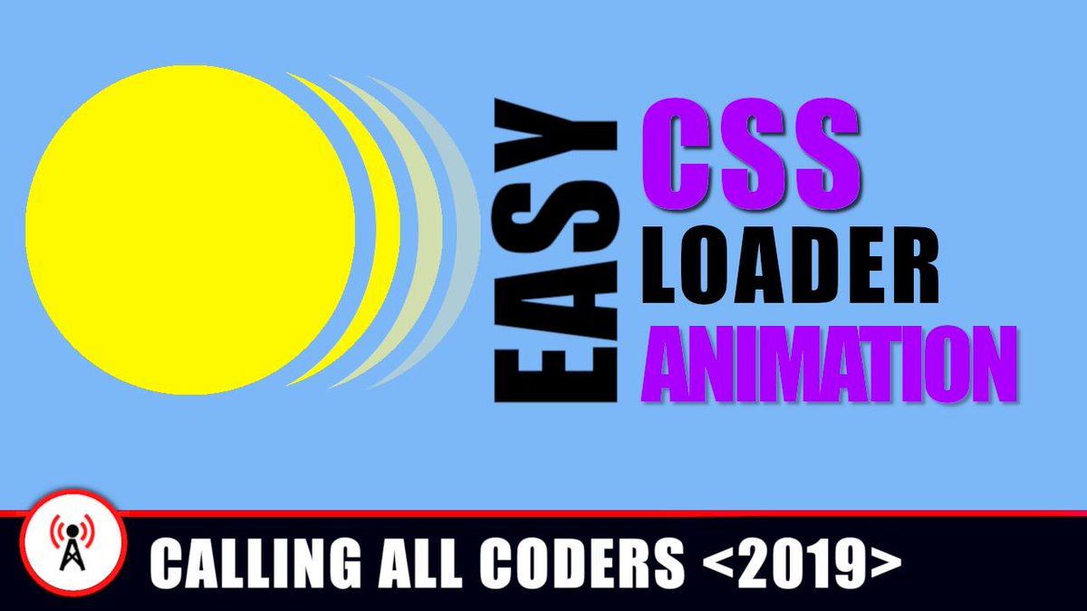 coders_all's tweet image. A new CSS Loader for you to enjoy!

youtube.com/watch?v=OA3d9K…