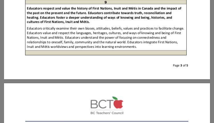 A ninth professional standard has been added by the B.C. Teacher Council. 

More info here:  www2.gov.bc.ca/assets/gov/edu… 

#sd38learn