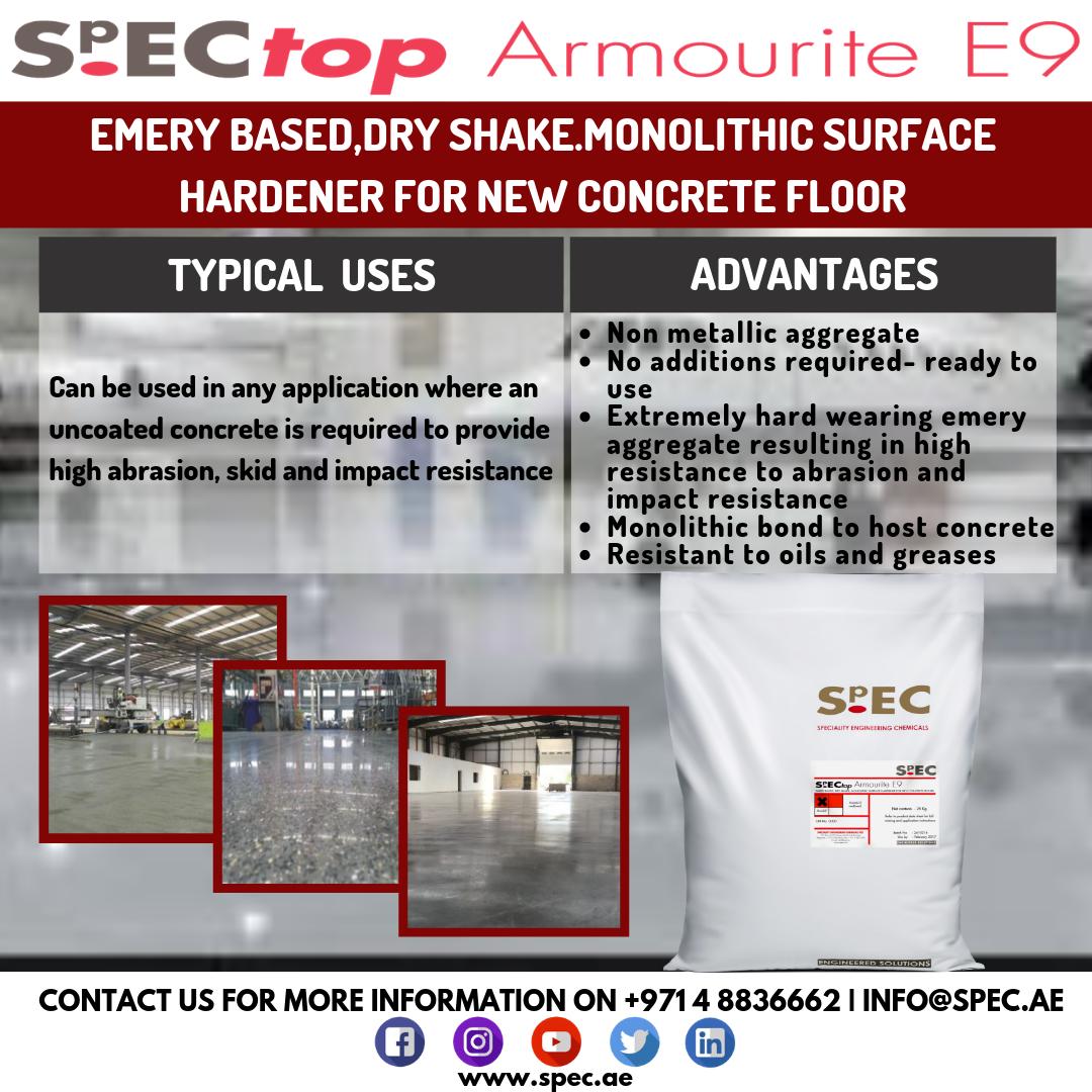 SpECtop Armourite E9 #HighAbrasion #Skid #ImpactResistance #OilResistant #GreaseResistant #Cementitious #Flooring