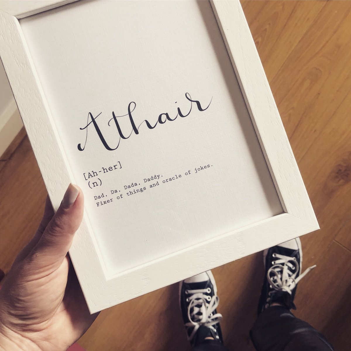 emmamanley's tweet photo. Buying Irish is something I try and do when and where possible 🇮🇪 This fathers day was no different! This gorgeous print is by Three Little Birds Illustration. I came across this gorgeous print. It couldn't be more perfect for a gaeilgeoir @eoinos on his first fathers day! https://t.co/4SaXimlFAm