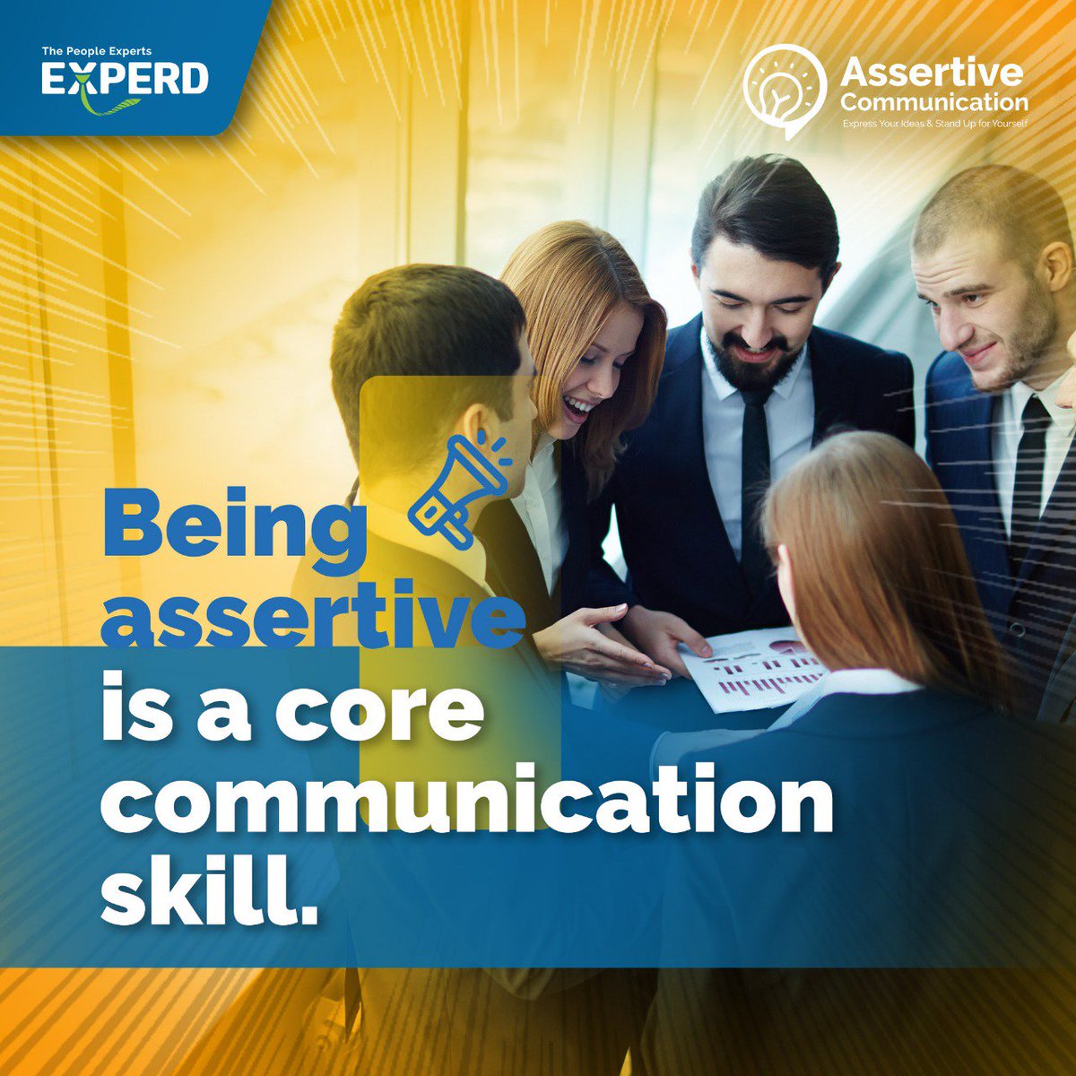 experd's tweet image. Being assertive is a core communication skill. 
Being assertive means that you express yourself effectively and stand up for your point of view, while also respecting the rights and beliefs of others.

#assertivecommunication #experd #expert #expertexperd