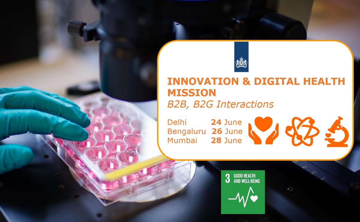 Are you in the Healthcare or Life Sciences industry in India? We have a delegation of senior representatives from the Dutch govt &amp; private side from this sector visiting India soon. #NLIndia 💊🌡️🏥👩‍⚕️

Interested in meeting them? Write to bom-ea@minbuza.nl for info!