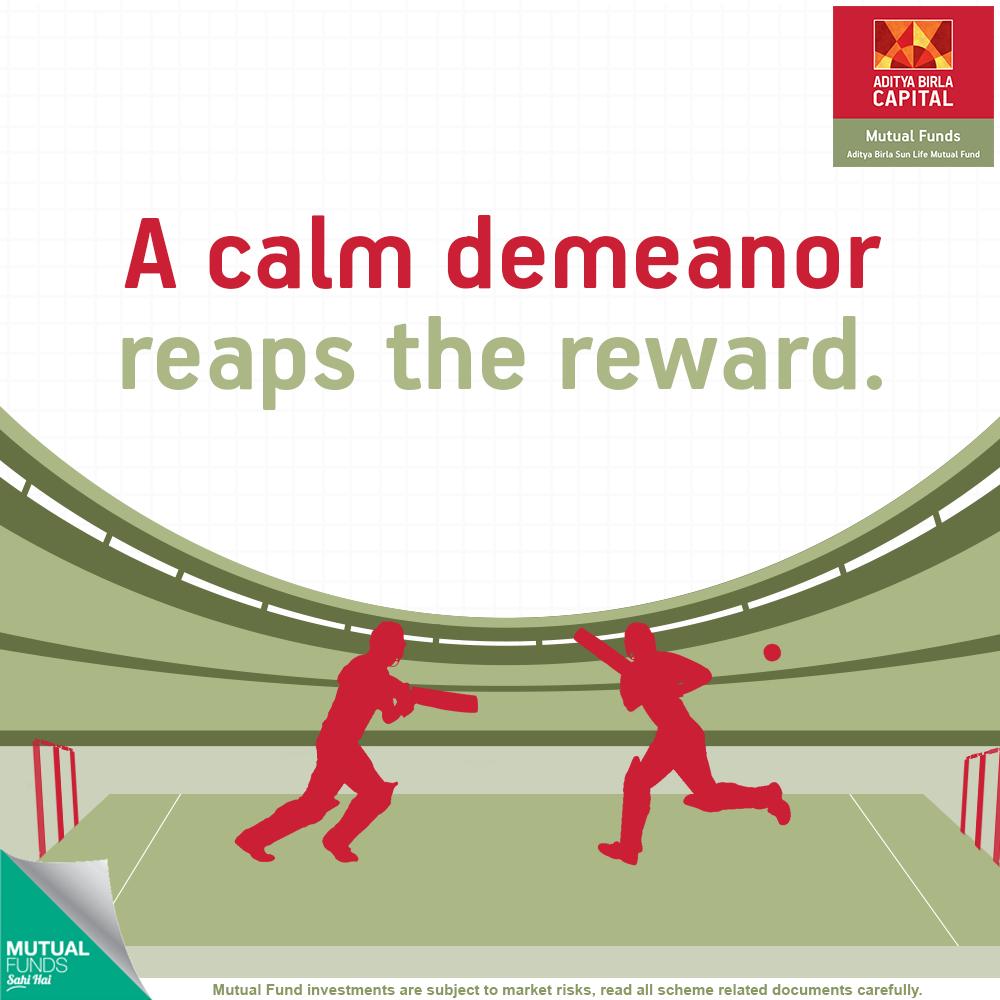 abslmf's tweet photo. A calm attitude and a thought-through partnership is truly the real mantra of victory. Don't believe us? Ask #TeamIndia! Adopt these techniques in your investment strategy and get ready to make your dreams come true. #LessonsFromCWC19 #INDvsPAK https://t.co/ozxY9FhJD9