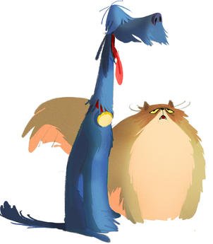 #EnDéveloppement : Inspecteur Croquettes (#LongMétrage d’#animation - 80’).
De Benoît Delépine &amp; Fréderic Felder. #Comédie familiale d’animaux et d’humains à la sauce Groland, où un chien enquête sur un chat. Et sur une société un peu maboule. Lancement de la #prod prévu en 2020.