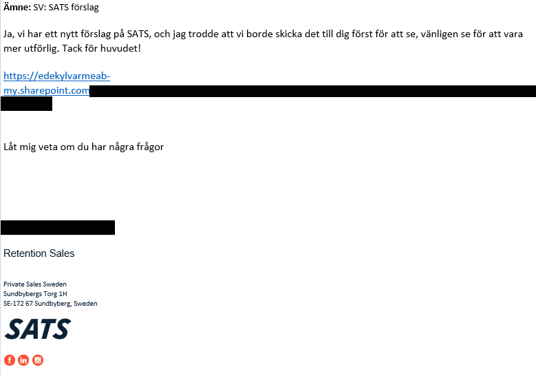 MikaelJH's tweet photo. Här är ett exempel hur tråkigt det kan vara med lyckat O365 phishing. Först går den här till kunderna:
#cybersäkerhet #O365 https://t.co/CKGBtZkNzk