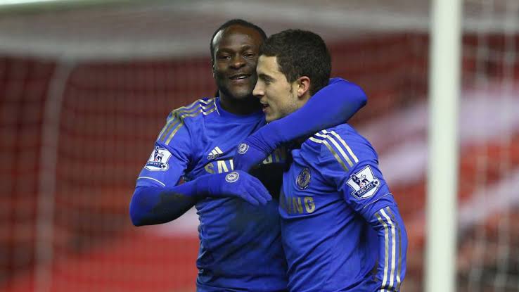 VictorMosesIndo's tweet photo. Also, goodluck for  @hazardeden10! https://t.co/t2MDshI256
