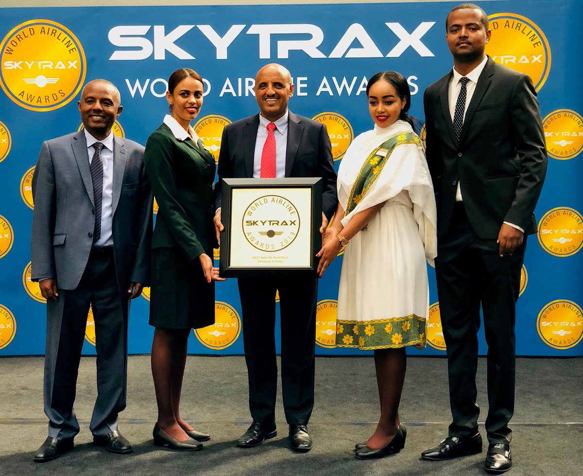flyethiopian's tweet photo. Ethiopian Airlines Group is Voted ‘Best Airline in Africa’ for 3rd Consecutive Year at Skytrax 2019 World Airlines Awards. https://t.co/jO2HAWLHtu