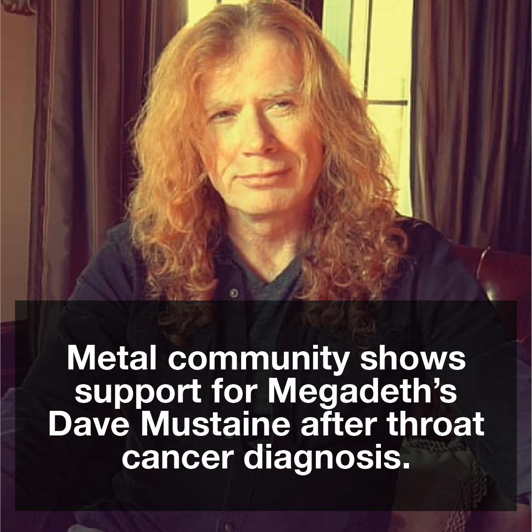 HeyMusicTweets's tweet photo. #HeyMusicUpdate (5/5):
🔻
#Metal community shows support for #Megadeth’s #DaveMustaine after throat cancer diagnosis.
__________
#GetWellDave https://t.co/qo1MEh3uTc