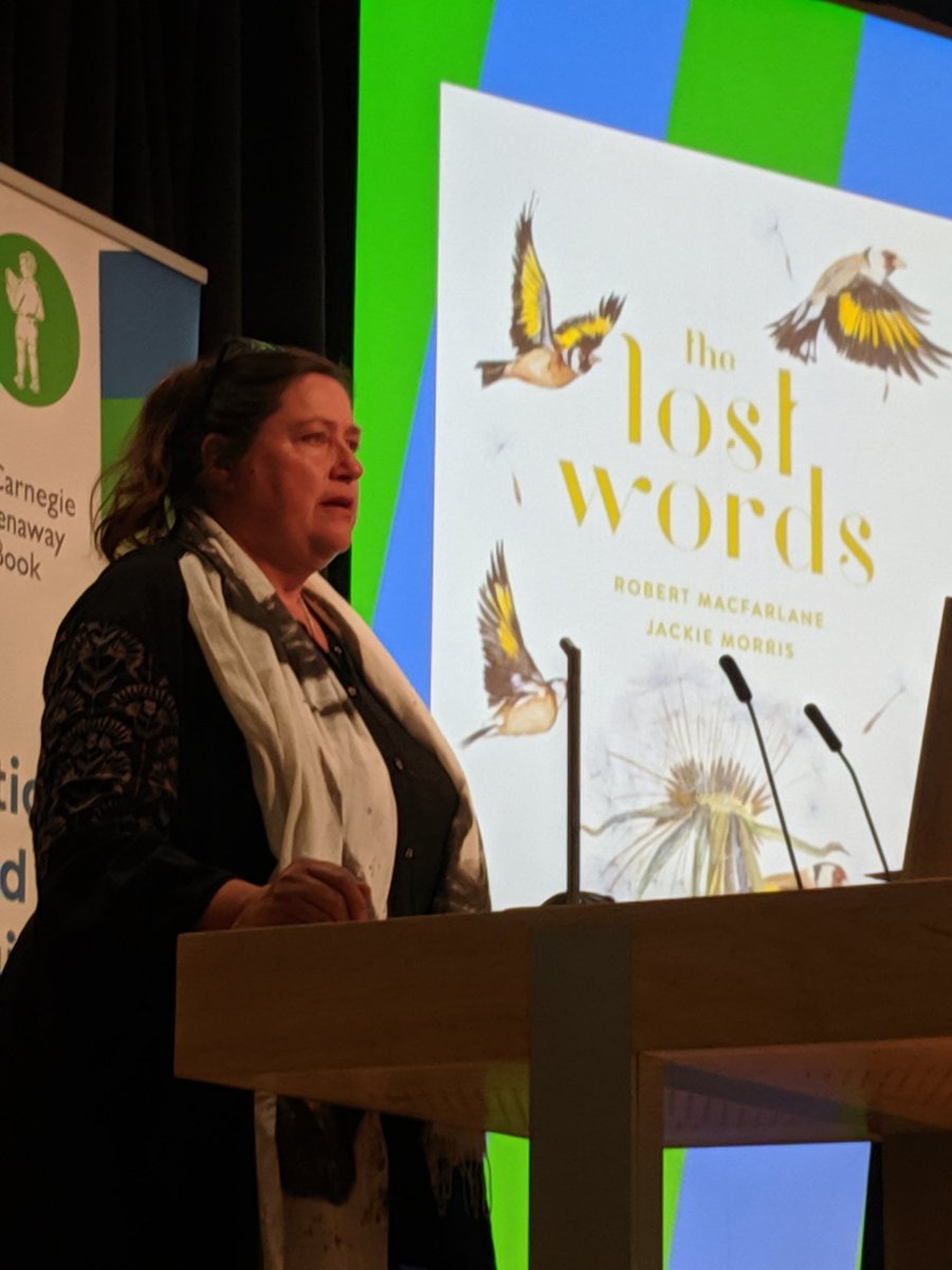 NickPoole1's tweet photo. "We must give a voice to the voiceless, the very fragile life that we share this planet with" Jackie Morris highlights #CultureDeclares and the importance of books in understanding why we must protect our planet @CILIPCKG #CKG19 https://t.co/det6s0kOvW