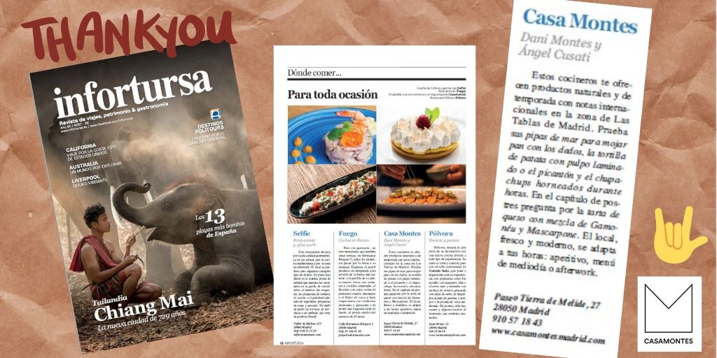 Nuestra #ensaladillarusa con ventresca y un toque especial en <a href="/Infortursa/">Revista INFORTURSA</a>!! Tiene buena pinta pero te aseguramos que está incluso mejor!!! 😍 ¡#gracias equipo!