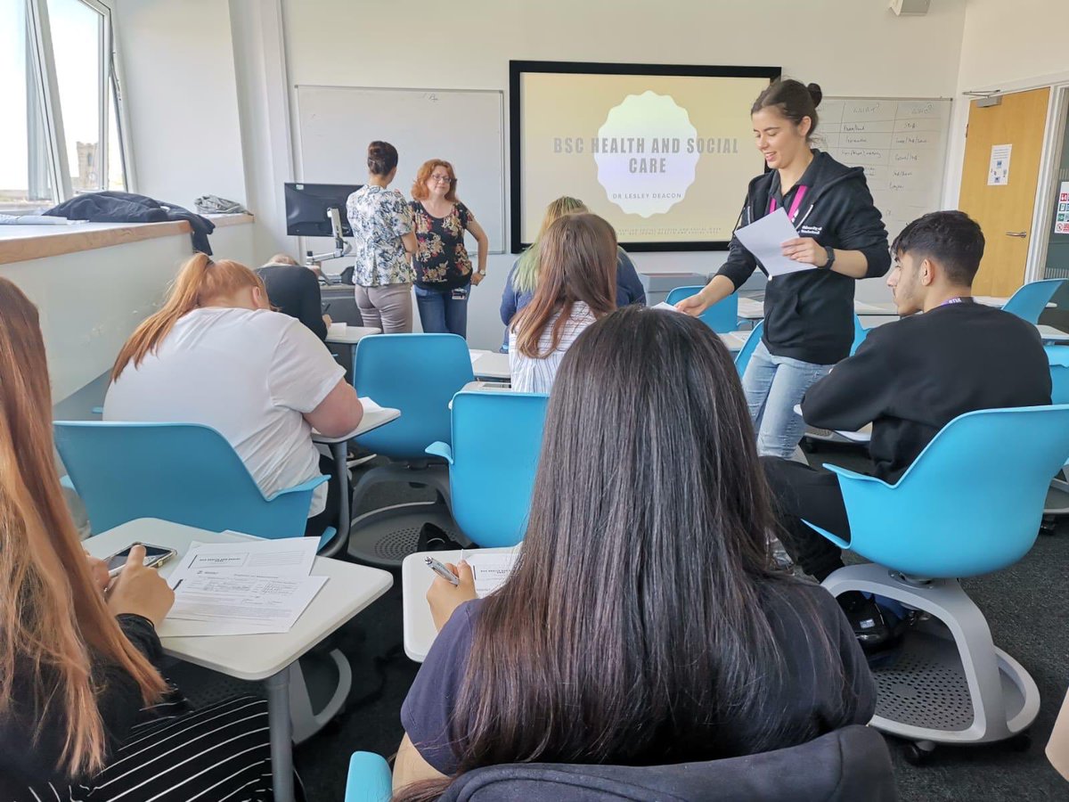 StocktonSFC's tweet photo. Our lovely Health and Social Care students are currently on a tip to @sunderlanduni The visit is linked to their working in Health & Social Care unit as part of the course. We hope you are having a great and informative day! #teamssfc https://t.co/OzrcXdmWfZ