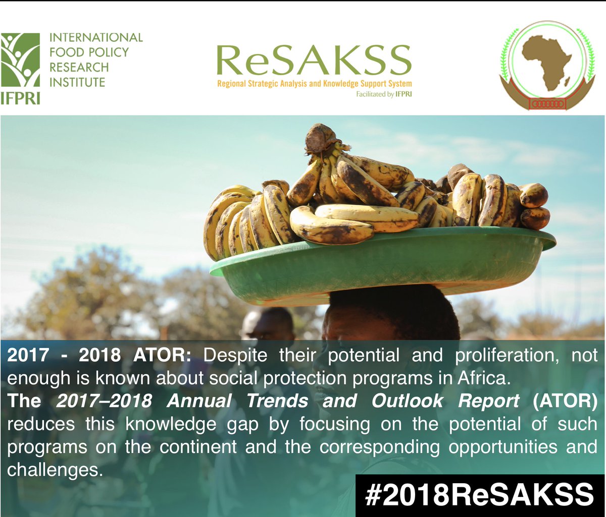 ReSAKSS's tweet photo. Findings of the 2017-18 ATOR: Countries across #Africa are likely to experience growing demand for #SocialProtection as more countries transition to more democratic and pluralistic systems #2018ReSAKSS https://t.co/ZBqZoHS5tG @IFPRI @SP_Gateway @ILOAfrica https://t.co/cEZoqYk0aF