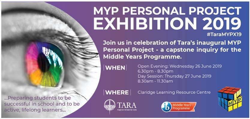 Just one week until our inaugural MYPExhibition <a href="/Daryl_Hinton/">Daryl Hinton</a> <a href="/MeganWF/">MeganWF</a> <a href="/Tara_School/">Tara School Inc</a> It is going to be awesome #TaraMYPX19