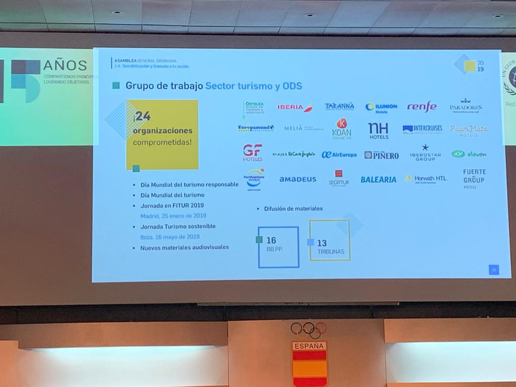 gfhoteles's tweet photo. Moisés Expósito, coordinador de Sostenibilidad de #GFHoteles, se encuentra en el evento del 15 aniversario de @PactoMundial.  GF Hoteles es la única cadena hotelera canaria en formar parte de esta iniciativa que contempla la implicación para frenar el calentamiento global. https://t.co/KKWgWfcdRE