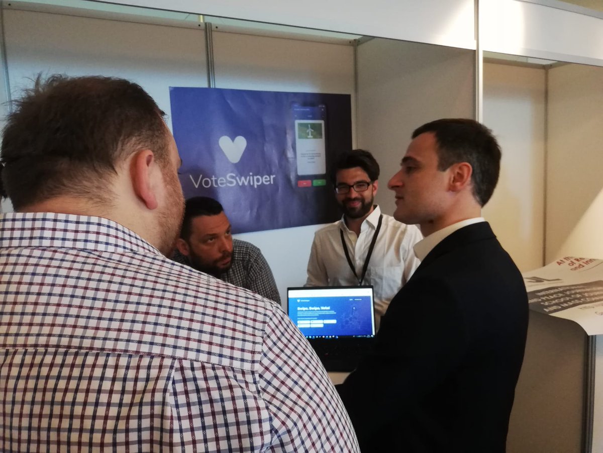 WahlSwiper's tweet photo. Wir sind heute beim "Digital Influencers in Action Forum" in Budva, Montenegro, und sprechen dort darüber, wie man Influencer in sozialpolitische Kampagnen involvieren kann. #VoteSwiper https://t.co/foGleYUImC