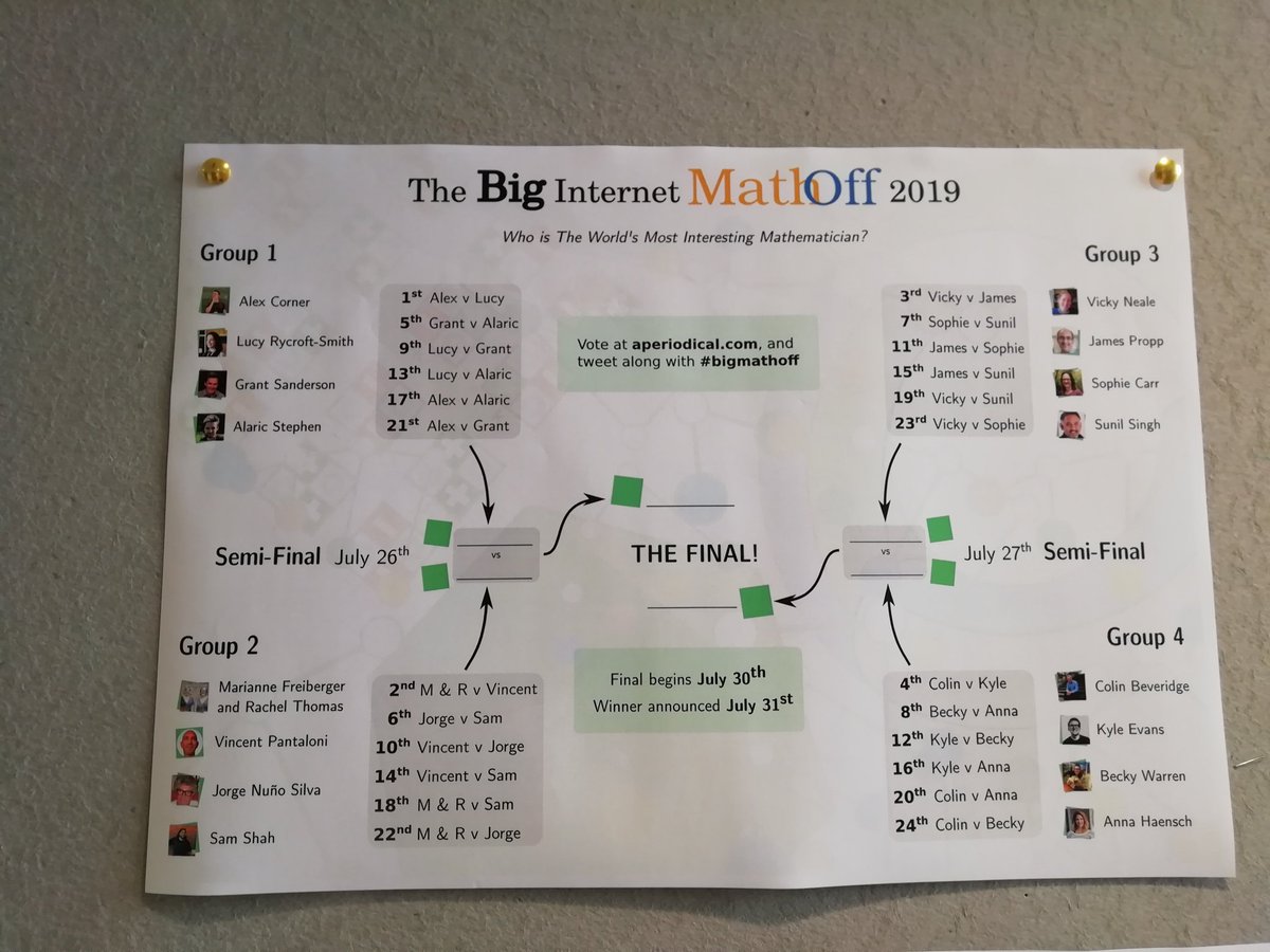 heavymetalmaths's tweet image. Poster up on the noticeboard ready for #bigmathoff @aperiodical