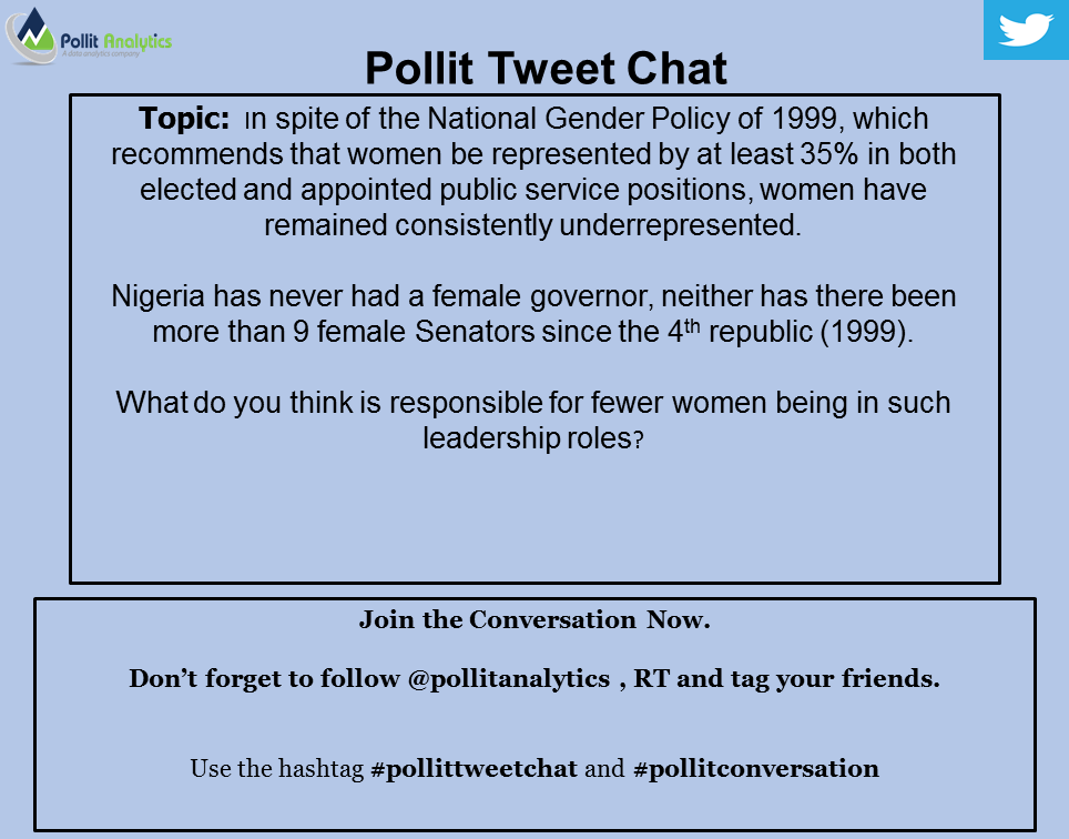 PollitAnalytics's tweet photo. Women have remained consistently underrepresented in public service positions.
What do you think is responsible for fewer women in such leadership roles.
Kindly drop a comment and retweet.
#Pollittweetchat #Pollitdiscussion #Pollitconversation https://t.co/DM4hloaQUj